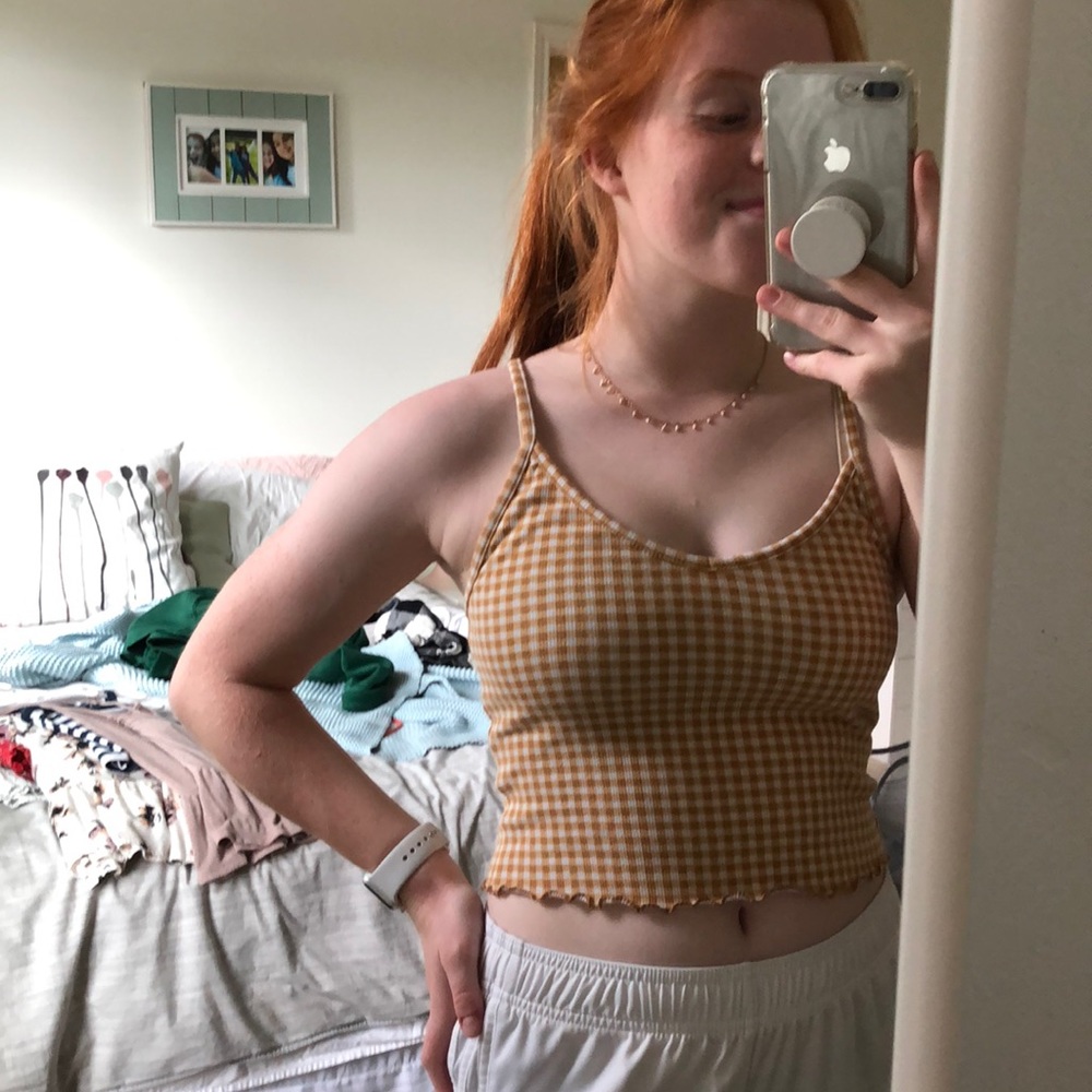 Pacsun Yellow Gingham Tank!